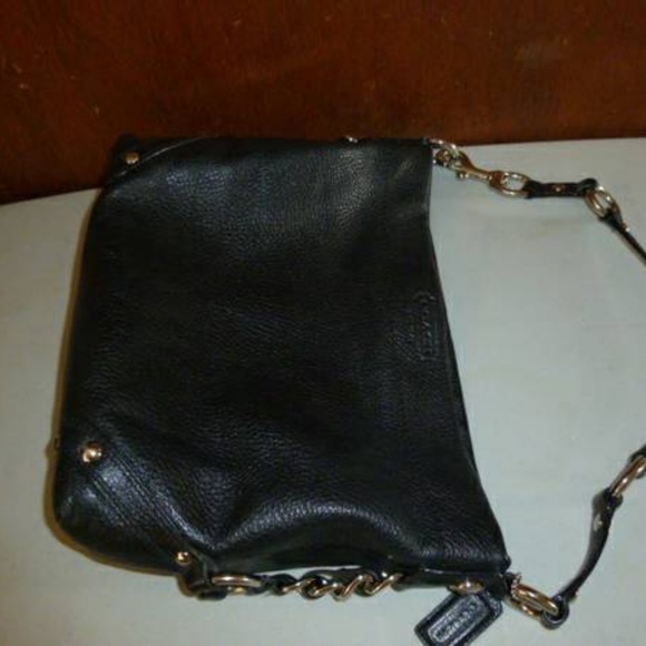 Coach Black Leather Carly Bag - Picture 4 of 8